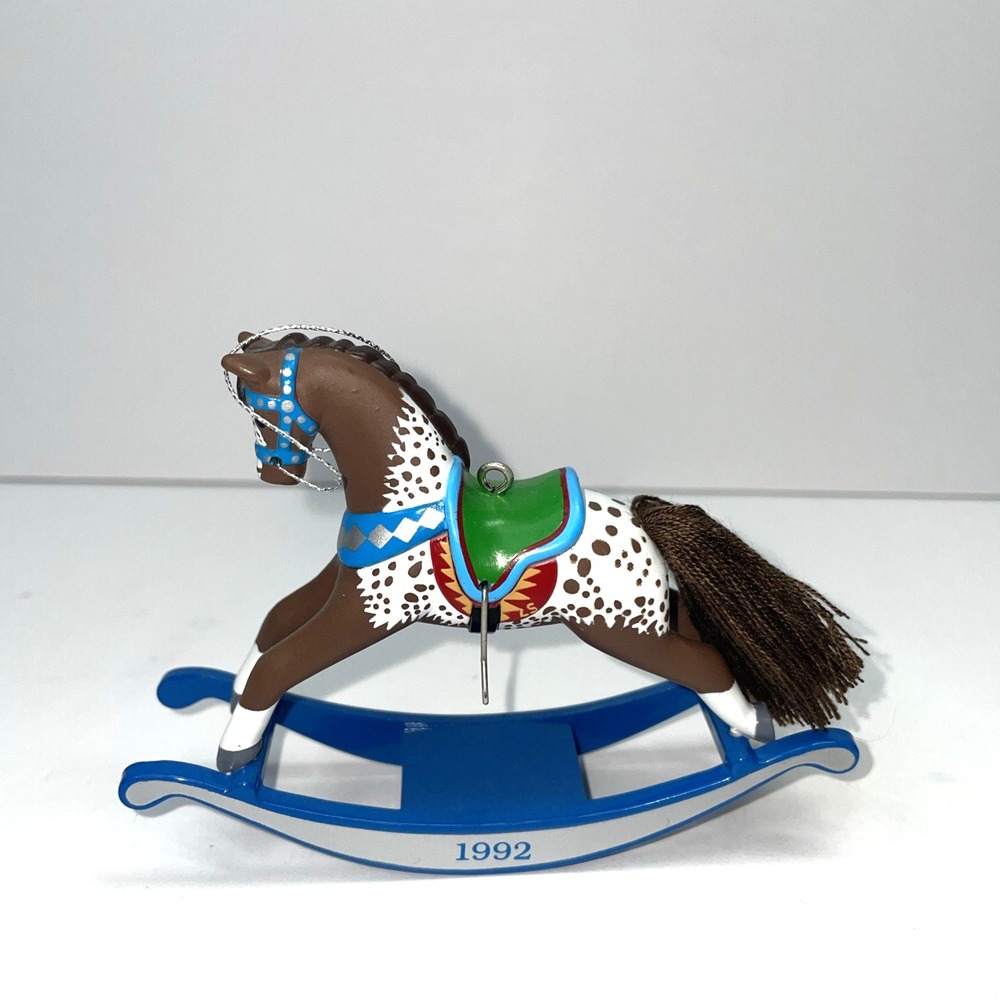 1992 Hallmark keepsake Ornament Rocking Horse Collectors Series Number 12 - Picture 3 of 4